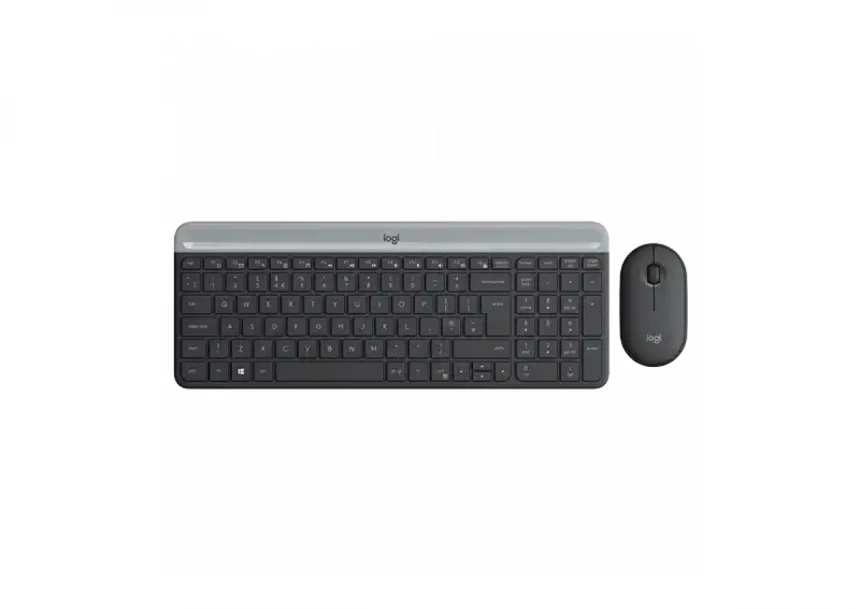 Bežična tastatura + Miš Logitech MK470 Slim US Graphite