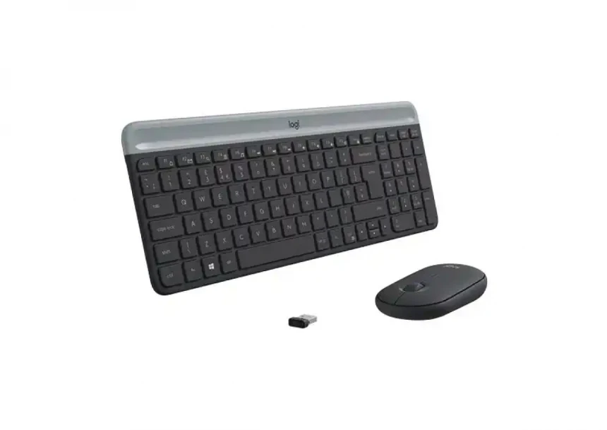 Bežična tastatura + Miš Logitech MK470 Slim US Graphite