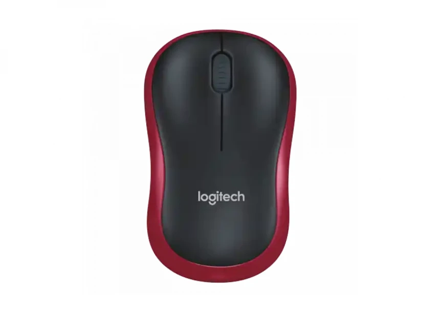 Bežični miš Logitech M185 1000dpi, crveni  optički
