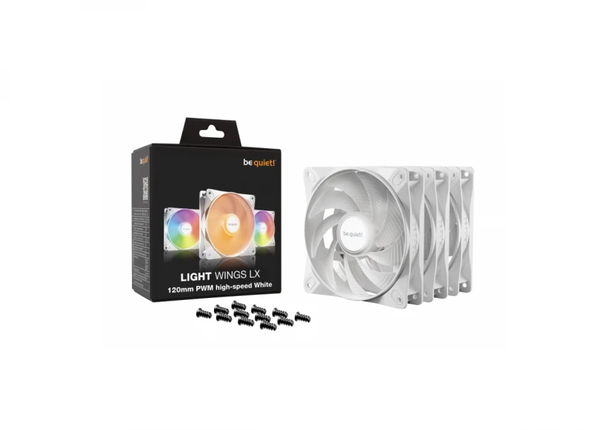 Case Cooler Be quiet Light Wings LX 120mm Triple-Pack W...