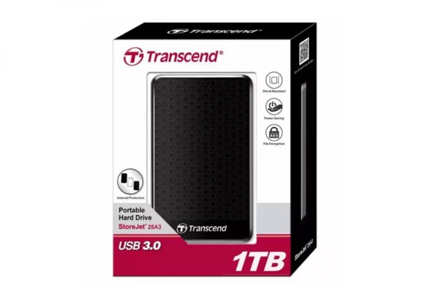 Eksterni hard disk 1TB Transcend TS1TSJ25A3K
