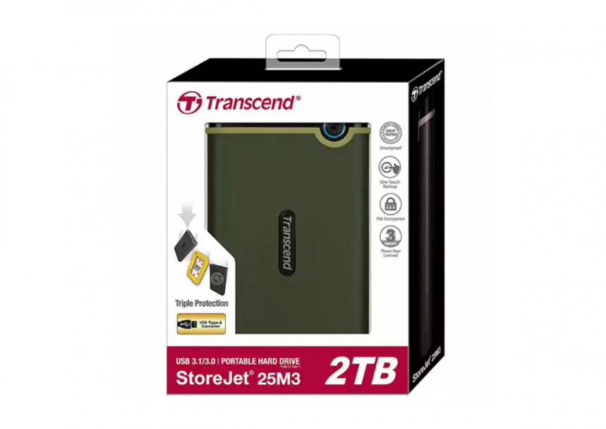 Eksterni hard disk 2TB Transcend TS2TSJ25M3G 3.1