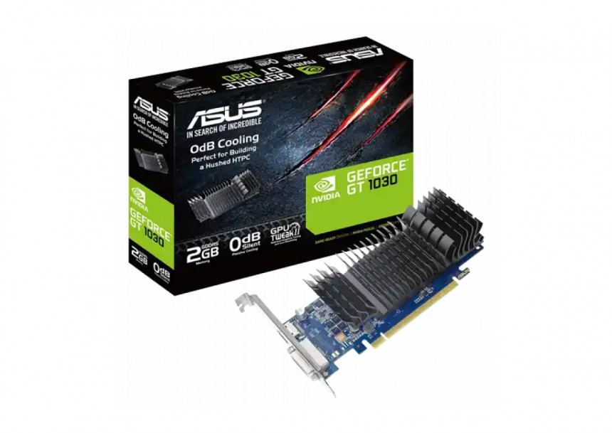 Grafička karta PCI-E Asus GT 1030 2GB DDR5 GT1030-SL-2G-BRK 64 bit DVI/HDMI