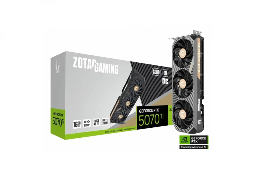 Grafička karta Zotac Gaming Geforce RTX 5070 Ti Solid S...