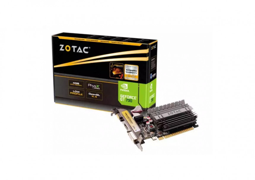 Grafička karta Zotac GeForce GT 730 4GB DDR3 64 bit VGA...