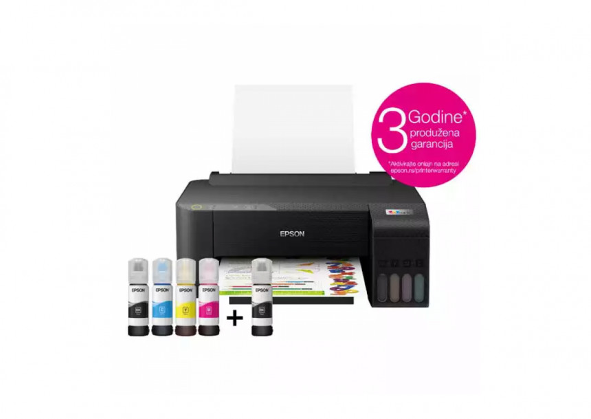 Inkjet štampač Epson ECO Tank L1250 5760x1440dpi/256MB/CB33ppm/COL15ppm/USB/WiFI/Ink 103 u flašici