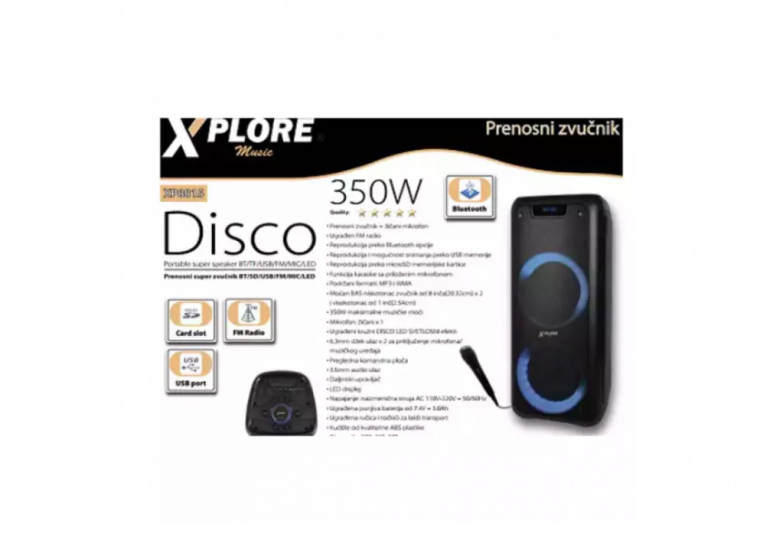 Karaoke sistem Xplore XP8815 Disco