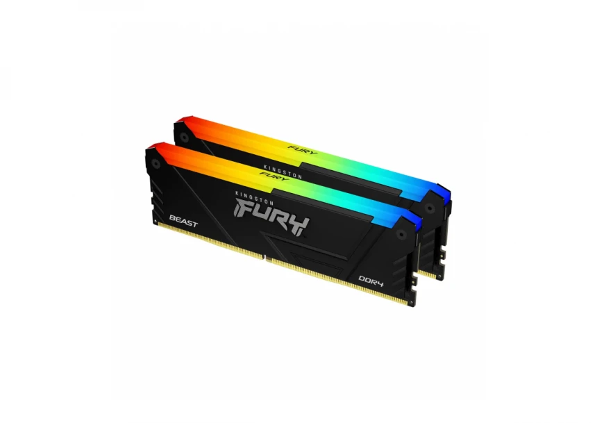 Memorija DDR4 16GB (2x8GB) 3600MHz Kingston Fury Beast RGB KF436C17BB2AK2/16