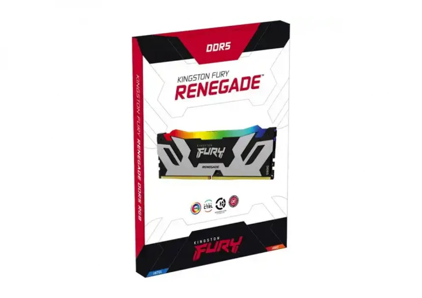 Memorija DDR5 48GB 8400MHz ARGB Kingston Fury Renegade KF584CU40RSAK2-48 XMP
