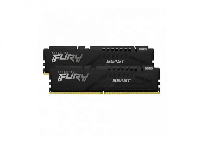 Memorija DDR5 64GB (2x32GB) 5600MT/s Kingston Fury Beast  KF556C40BBK2-64