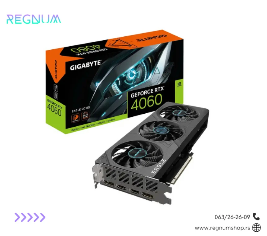 Računar Regnum Hydra X3D – Ryzen 7 7800X3D / RTX 4060 /  32gb DDR5 / Aorus Elite MB / 1TB Nvme