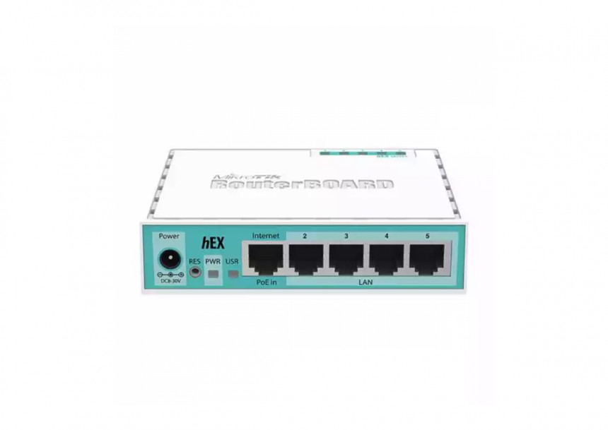 MikroTik RB750Gr3 hEX ruter sa 5 x Gigabit LAN / WAN portova 10/100/1000Mb/s, USB 2.0, microSD slot