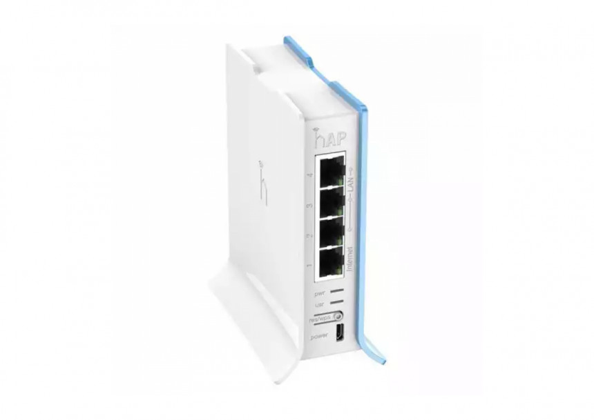 MikroTik RB941-2nD-TC hAP lite WiFi 2.4GHz ruter 300Mb/s 802.11n MIMO sa 4x10/100Mb/s LAN/WAN, VPN r