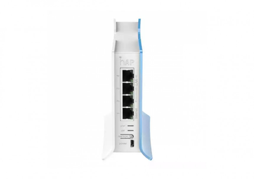 MikroTik RB941-2nD-TC hAP lite WiFi 2.4GHz ruter 300Mb/s 802.11n MIMO sa 4x10/100Mb/s LAN/WAN, VPN r