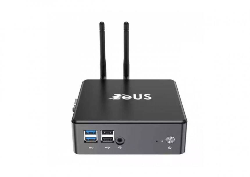 Mini PC Zeus MPI10-i323 Intel i3-1115G4 2C 4.1 GHz/DDR4/LAN/Dual WiFi/BT/HDMI/DP/USB C/ext ANT