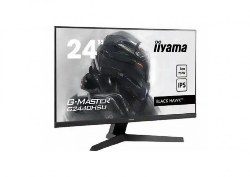 Monitor 23.8 Iiyama G2440HSU-B1 1920x1080/Full HD/IPS/1ms/75Hz/HDMI/USB x2/DP/Zvučnici