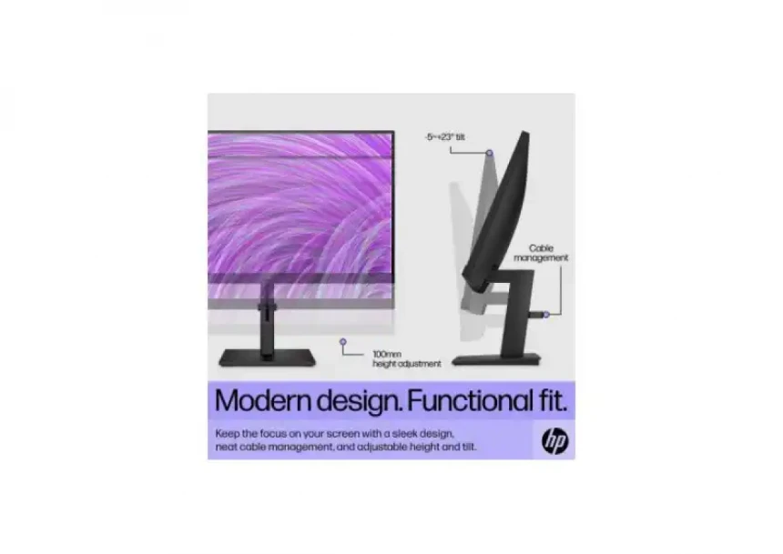 Monitor 24 HP P24h 64W34AA 1920x1080/Full HD IPS/75Hz/5ms/HDMI/VGA/DP