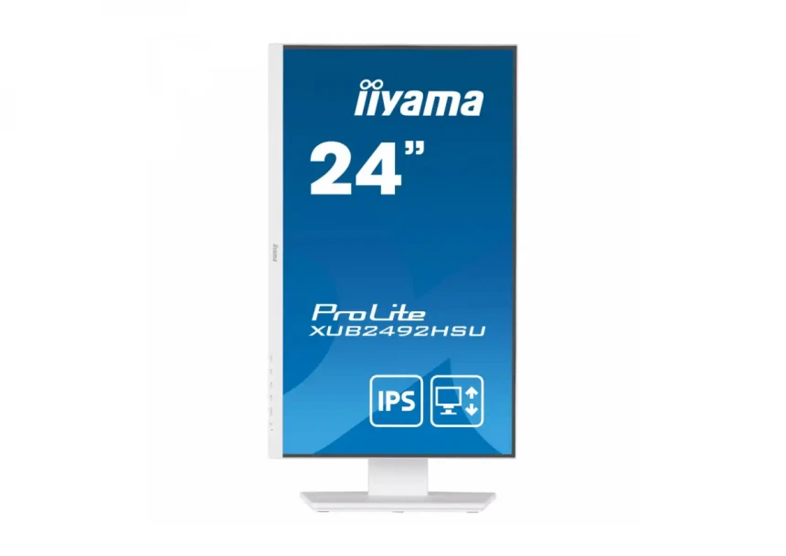 Monitor 24 Iiyama XUB2492HSU-W5 1920x1080/Full HD IPS/75Hz/4ms/HDMI/VGA/DP/USB/Zvučnici/beli