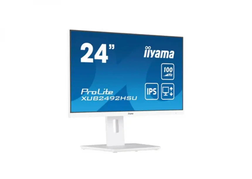 Monitor 24 Iiyama XUB2492HSU-W6  1920x1080/Full HD IPS/100Hz/4ms/HDMI/DP/USB/Zvučnici/beli