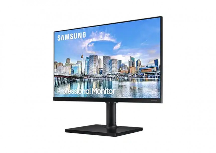 Monitor 24 Samsung LF24T450FQR 1920x1080/FHD IPS/75Hz/5ms/DP/2x HDMI/2x USB/Freesync/Pivot/crna