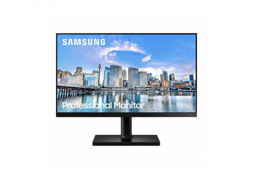 Monitor 24 Samsung LF24T450FQR 1920x1080/FHD IPS/75Hz/5ms/DP/2x HDMI/2x USB/Freesync/Pivot/crna