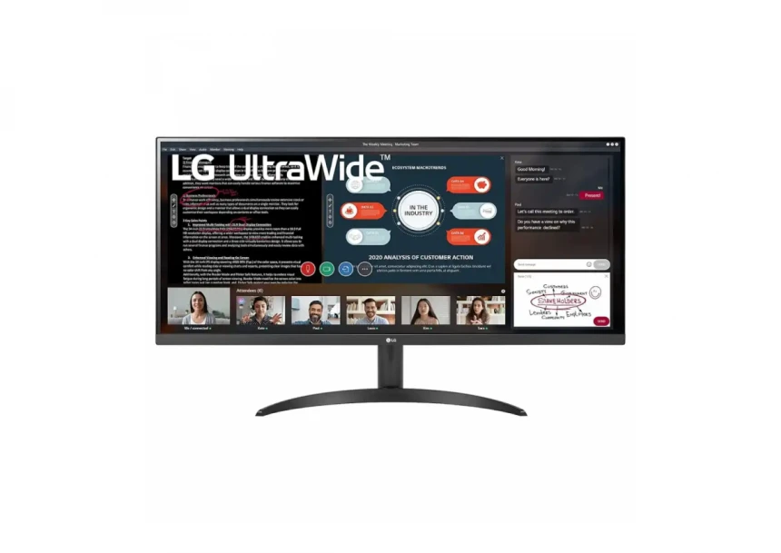 Monitor 34 LG 34WP500-B 2560x1440/QHD/75Hz/IPS/5ms/2x H...