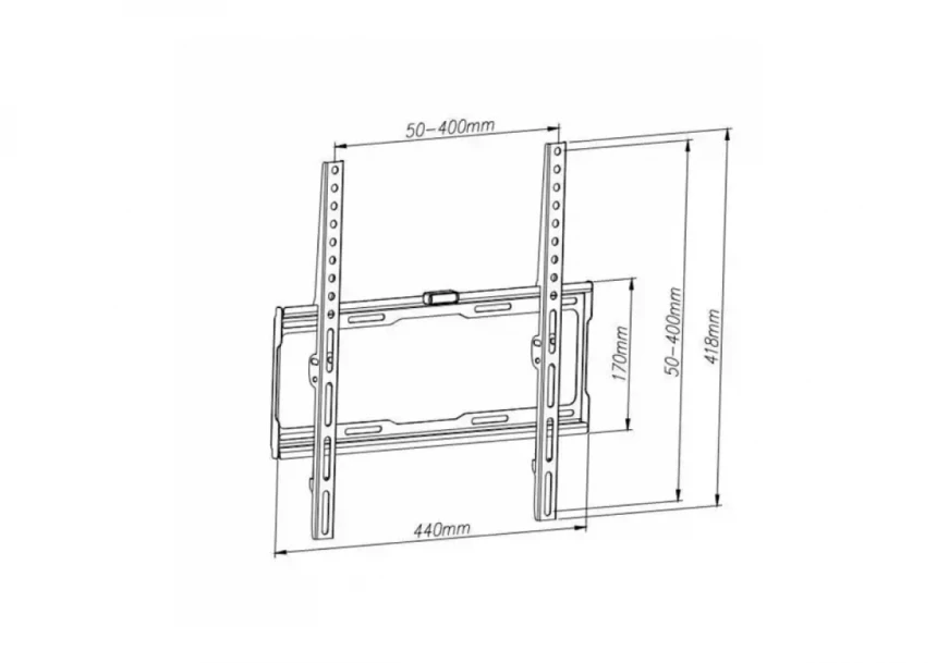 Nosač za TV Trick fiksni od 32-60 TR022 400x400/25mm od zida/40kg/komplet za montazu