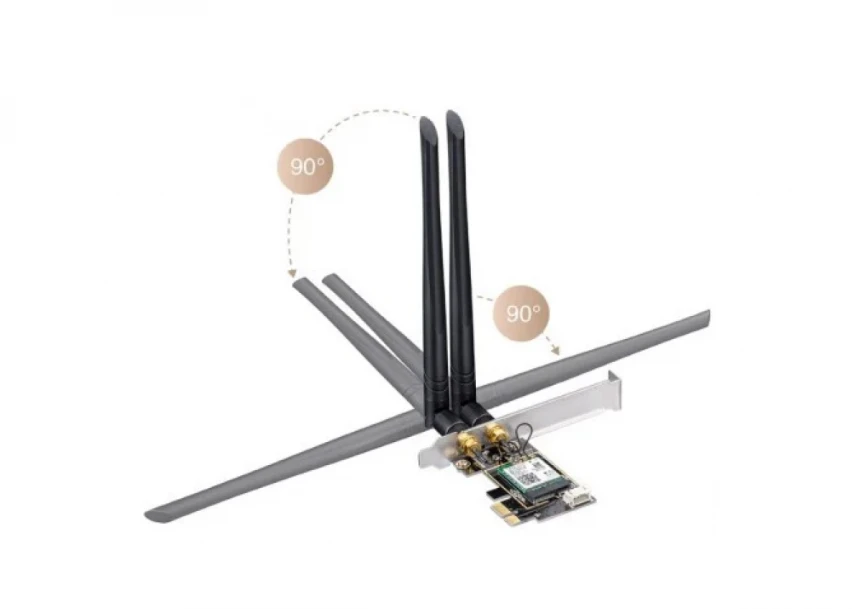 PCI-E mrežna kartica Wi-Fi 6E kartica Cudy WE3000 AX5400