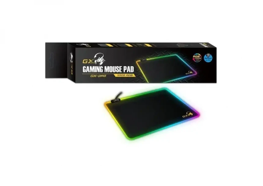 Podloga Gaming Genius GX-Pad 500S RGB Black USB 355x255 mm