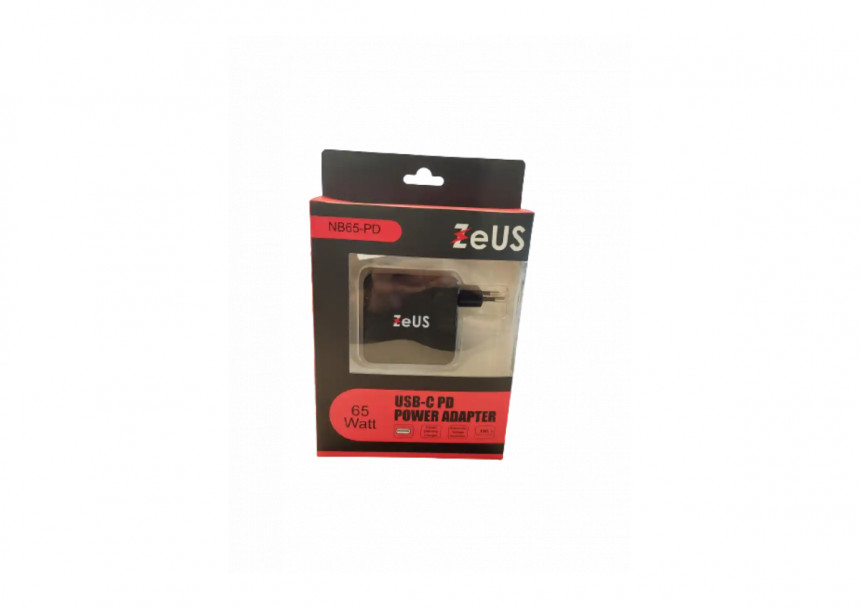 Punjač univerzalni ZEUS ZUS-NB65 PDC USB-C 65W za laptop,tablet,smart phone