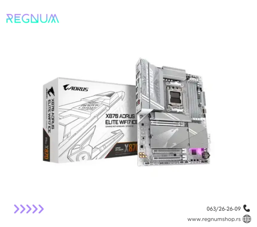 Računar Regnum Spectral Ice Render – 7950X3D / RTX 5090 / 64GB DDR5 / White Edition + Platinum PSU