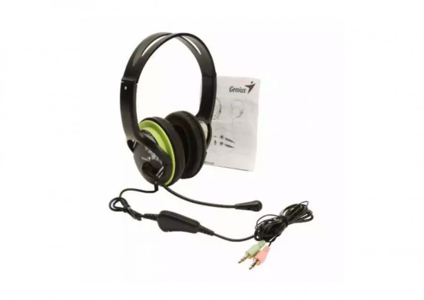 Slušalice sa mikrofonom Genius HS-400A, zelene