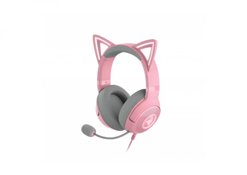Slušalice sa mikrofonom RAZER Kraken Kitty V2 - Roze RGB