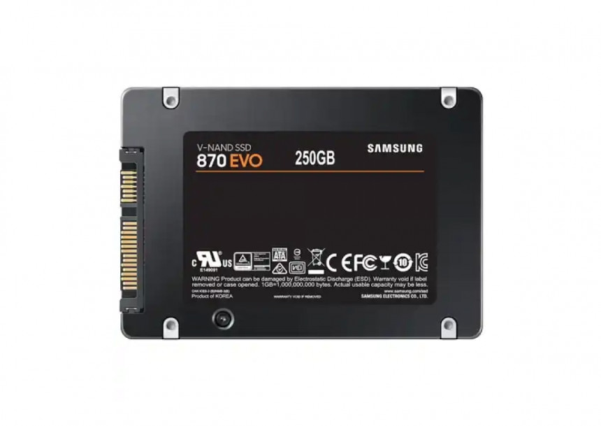 SSD 2.5 SATA III 250GB Samsung 870 EVO MZ-77E250B/EU