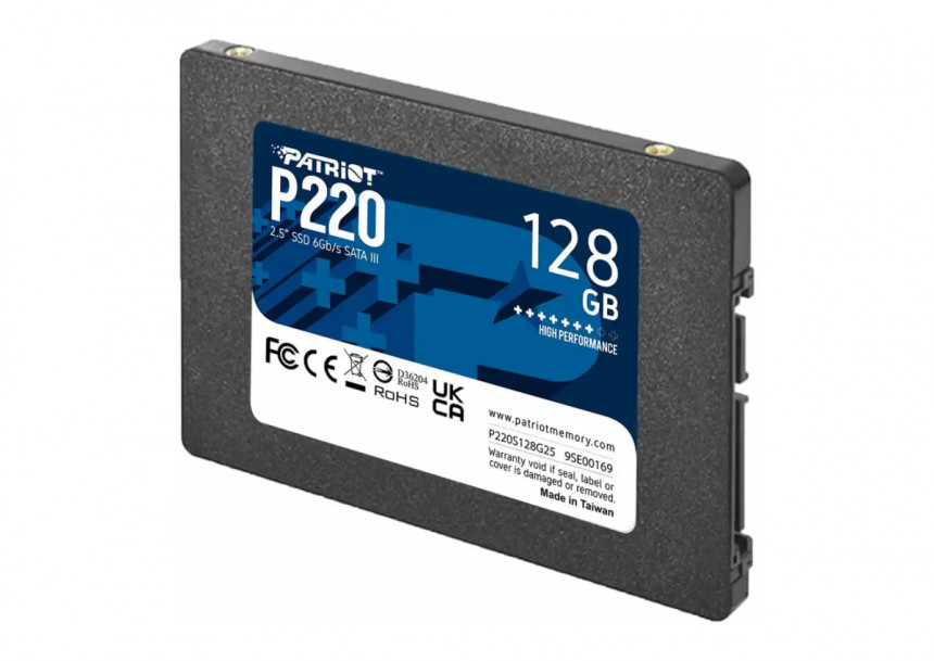 SSD 2.5 SATA3 128GB Patriot P220 550MBs/480MBs P220S128G25