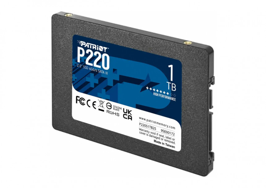 SSD 2.5 SATA3 1TB Patriot P220 550MBs/500MBs P220S1TB25