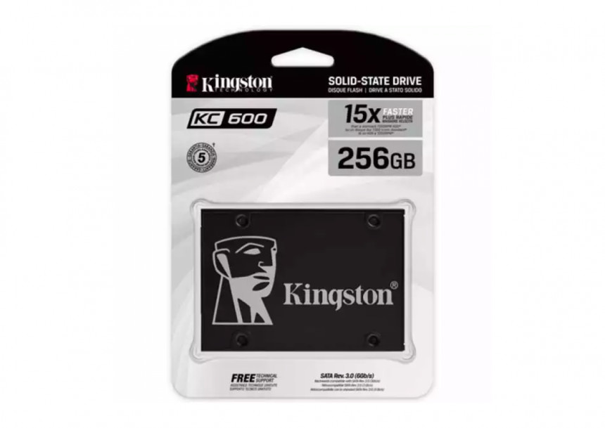 SSD 2.5 SATA3 256GB Kingston SKC600/256G