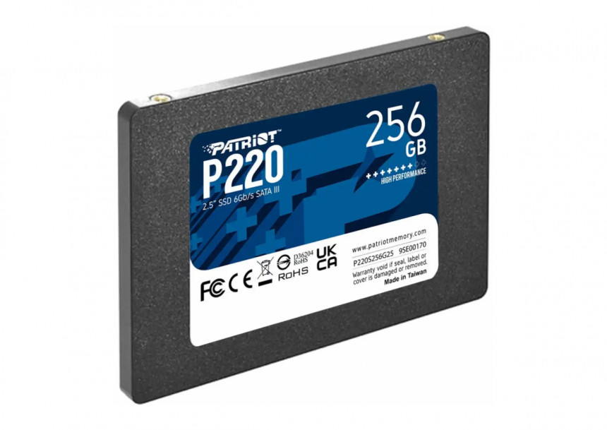 SSD 2.5 SATA3 256GB Patriot P220 550MBs/490MBs P220S256...