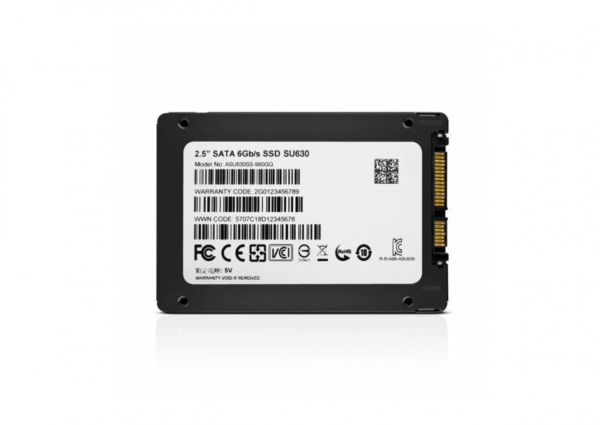 SSD 2.5 SATA3 480GB AData 520MBs/450MBs SU630SS-480GQ-R