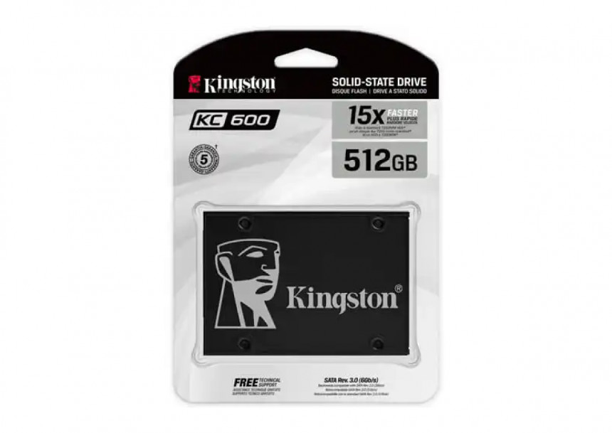 SSD 2.5 SATA3 512GB Kingston SKC600/512G