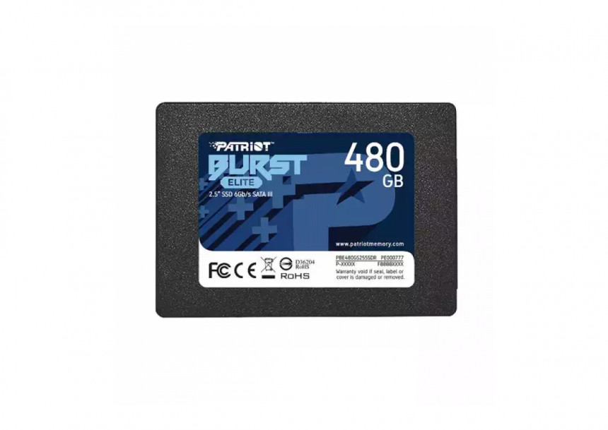 SSD 2.5 SATA3 6Gb/s 480GB Patriot Burst Elite 450MBs/320MBs PBE480GS25SSDR