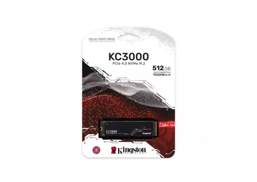 SSD M.2 512GB Kingston SKC3000S/512G 7000MBs/3900MBs