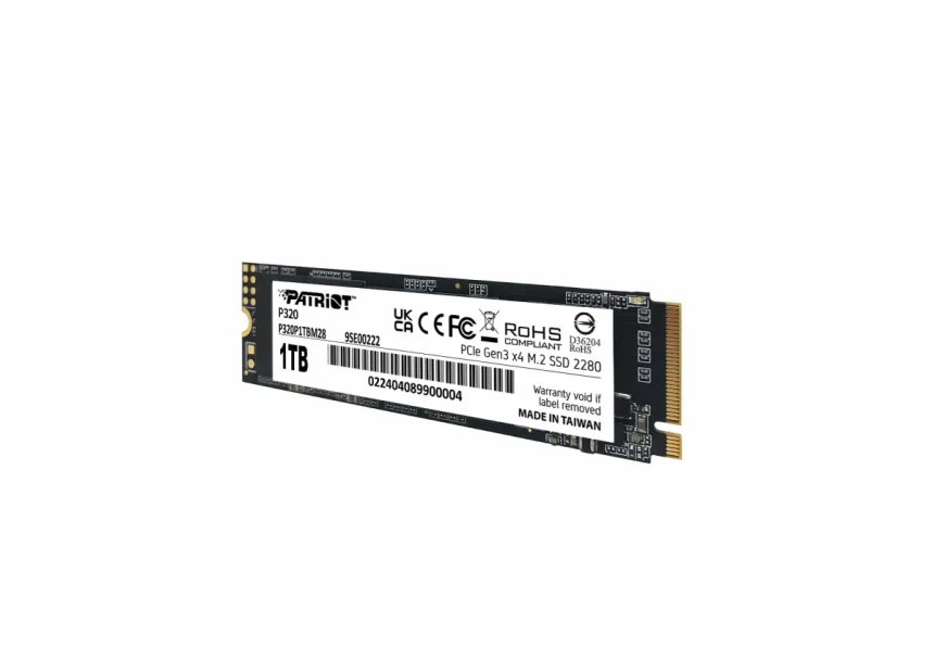 SSD M.2 NVMe 1TB Patriot P320 3000MBs/2200MBs P320P1TBM28