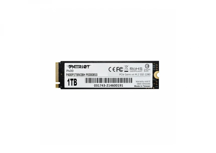SSD M.2 NVMe 1TB Patriot P400 7000MBs/4800MBs P400P1TBM...