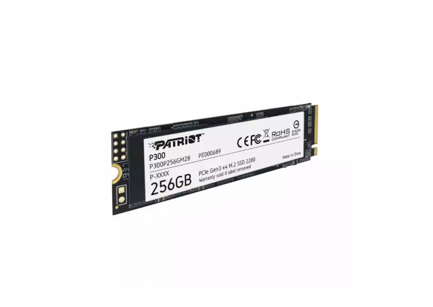 SSD M.2 NVMe 256GB Patriot P300 1700MBs/1100MBs P300P256GM28