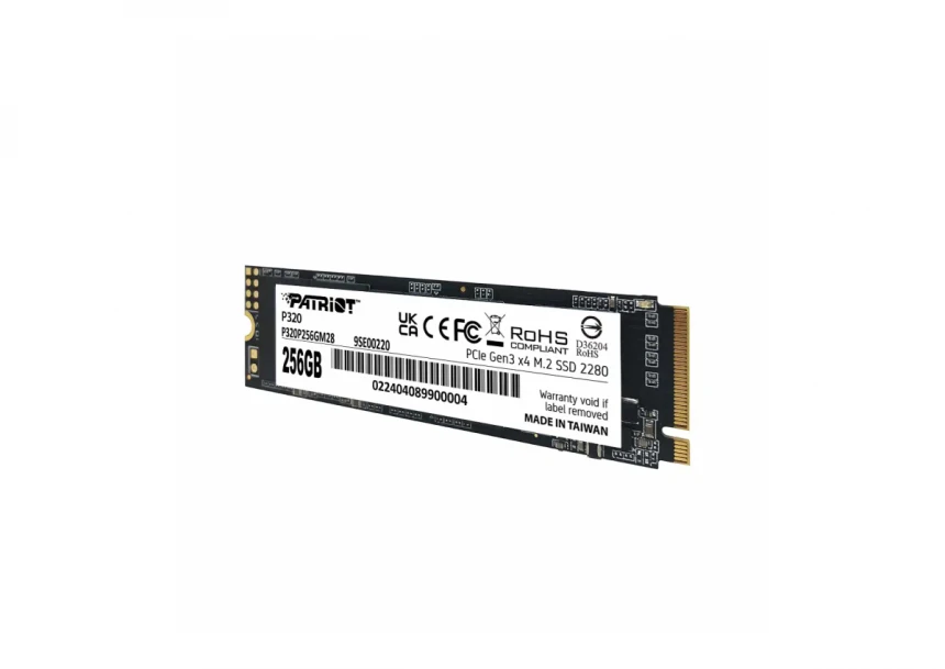 SSD M.2 NVMe 256GB Patriot P320 2200MBs/1200MBs P320P256GM28