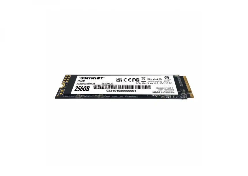 SSD M.2 NVMe 256GB Patriot P320 2200MBs/1200MBs P320P256GM28