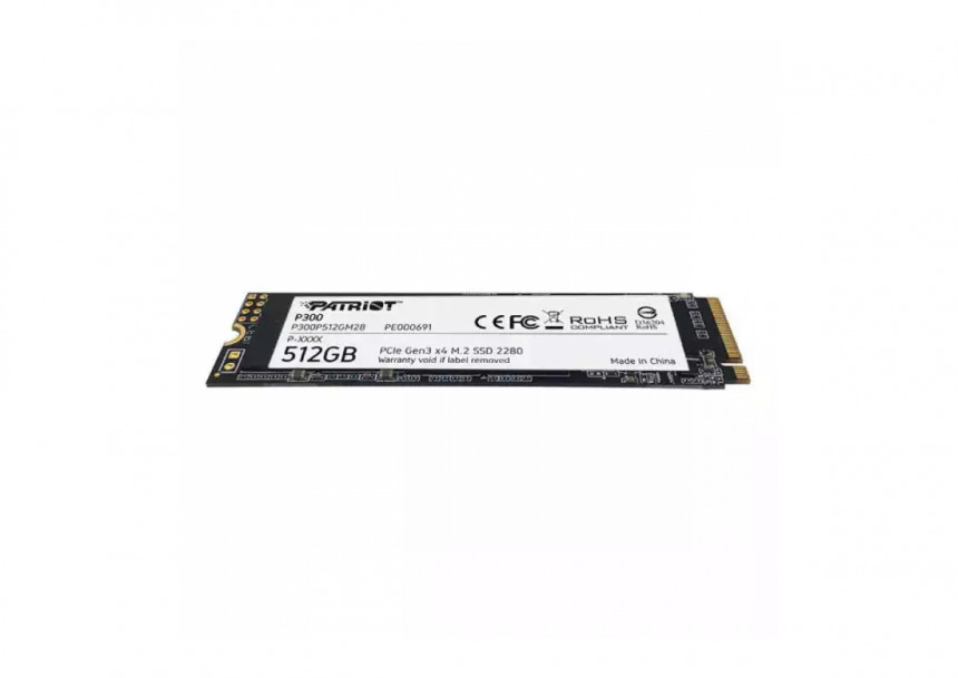 SSD M.2 NVMe 512GB Patriot P300 1700MBs/1100MBs P300P512GM28