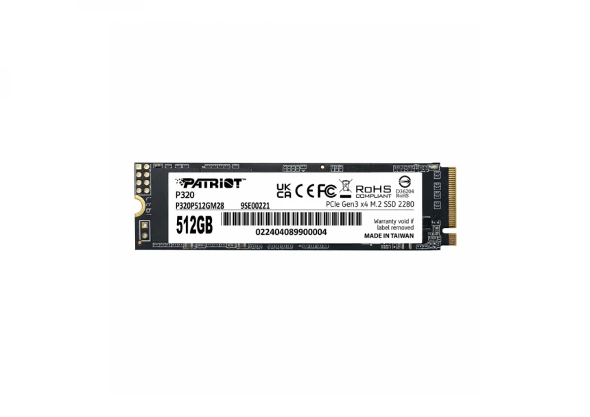 SSD M.2 NVMe 512GB Patriot P320 3000MBs/2200MBs P320P51...