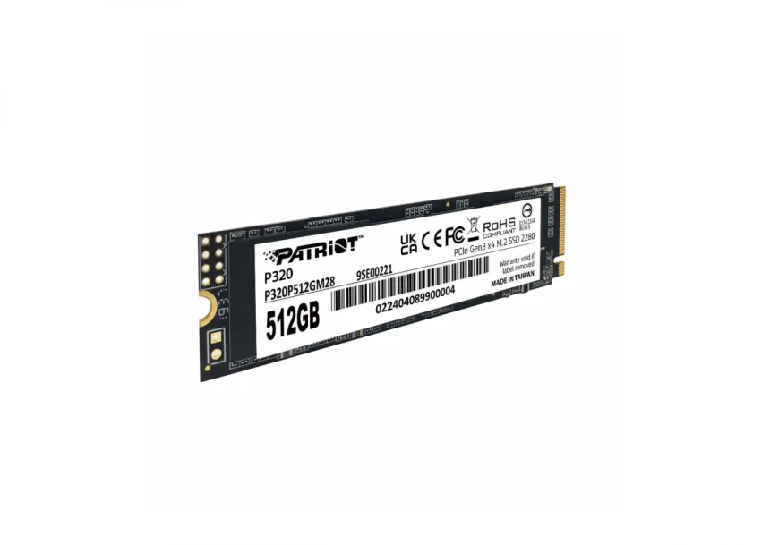 SSD M.2 NVMe 512GB Patriot P320 3000MBs/2200MBs P320P512GM28